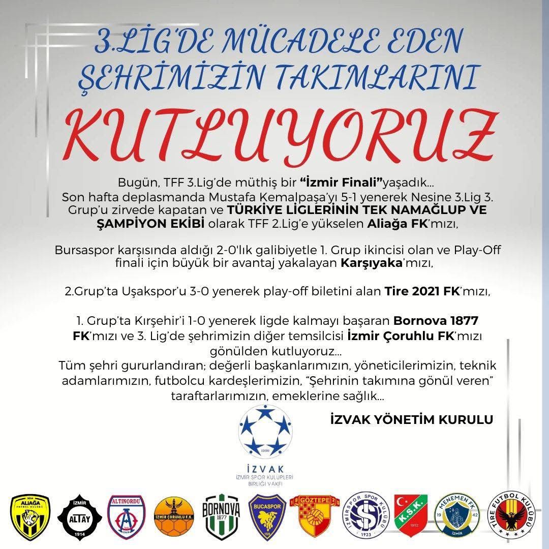 3.LİG’DE MÜCADELE EDEN ŞEHRİMİZİN TAKIMLARINI KUTLUYORUZ…