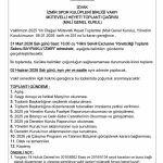 YÖNETİM KURULUMUZDAN MÜTEVELLİ HEYET TOPLANTISI ( MALİ GENEL KURUL) DUYURUSU…